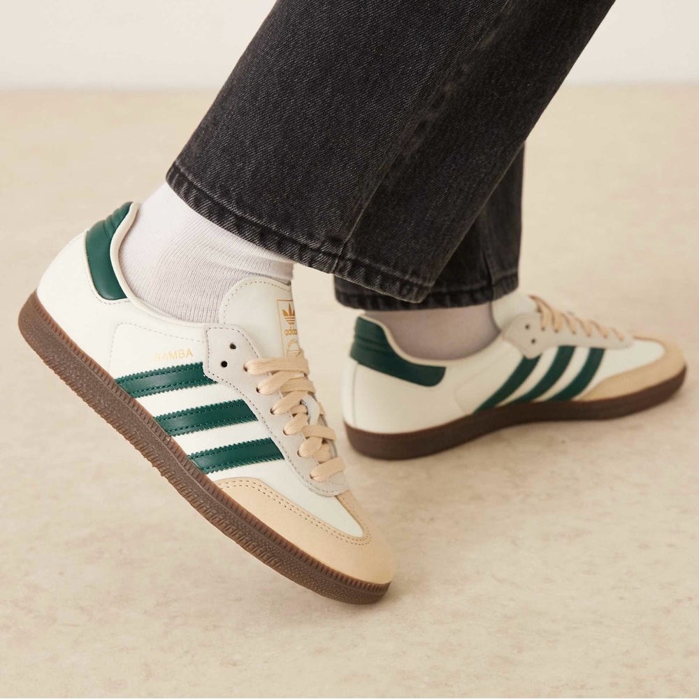 Adidas Samba OG W - White Green / JR8843 / Womens Size 6-10 Sneakers Shoes